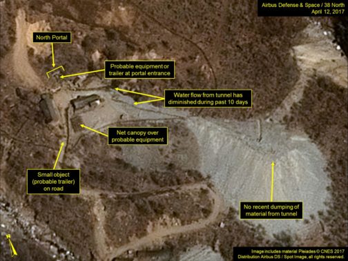 NORTH KOREA Main nuclear test site has collapsed